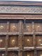 Teakwood Door with Brass Flowers