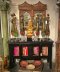 4SB6 Antique black Cabinet with Glass