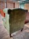 SC3 Chesterfield armchair and footstool