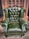 SC3 Chesterfield armchair and footstool