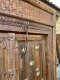 Solid Wooden Door with Brass and Carving