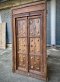 Solid Wooden Door with Brass and Carving
