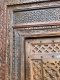 Antique Door with Perforated Wood Decor