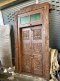 Old Vintage Door with Green Glass