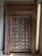 Antique Wooden Door with Carving and Brass