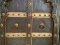 Antique Solid Wood Doors with Brass
