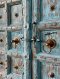 Antique Wooden Door with Brass Stars