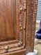 Wooden Door with Brass and Iron Bars
