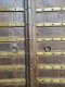 M41 Wonderful Indian Carved Door with Brass Decor