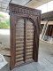 M41 Wonderful Indian Carved Door with Brass Decor