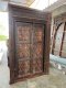 XL9 Carved Door with Iron Flowers