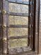 Antique Door with Brass Elephants