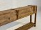 Antique Wooden Box Console Table