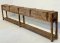 Antique Wooden Box Console Table