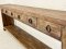 Antique Wooden Console Table With Drawers