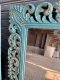 Carved Mirror in Blue Color