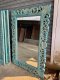 Carved Mirror in Blue Color
