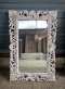Indian Mirror in White Washed Color