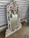 Indian Mirror In White Washed Color