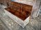 Vintage White Wooden Chest with Fine Carving