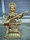 BRI69 Brass Saraswati Statue from India