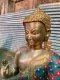 Brass Buddha Decorated with Stones