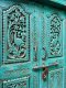 Antique Solid Door in Turquoise Color