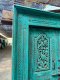 Antique Solid Door in Turquoise Color