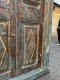 Antique Louver Wood Door with Glass
