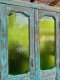 Cafe Door with Vintage Green Glass