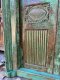 Vintage Green Solid Door Colonial Carving