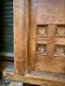 Solid Carved Wood Door with Small Windows