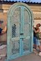 Arch Entrance Door in Vintage Blue