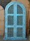 Blue Wooden Gate Arch Doors