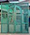 Large Entrance Gate Door in Vintage Green