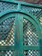 Large Entrance Gate Door in Vintage Green