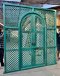 Large Entrance Gate Door in Vintage Green