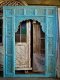 Indian Arch Gate Hand Carving Blue Color