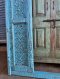 Blue Washed Wooden Archway with Carving