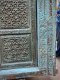 Traditional Indian Carved Door Rustic Blue