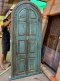 Distressed Blue Wooden Door British Carving