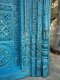 Heritage Blue old Door with Full Lattice Carving