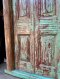 Vintage Green Solid Door Colonial Carving