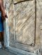 Colorful Arch Door with Colonial Carving