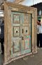 Unique House Door Teak with Brass Bars Decor