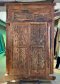 Antique Wooden Door with Brass and Carving