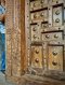 Amazing Antique Carved Door Full with Brass Suns