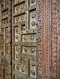 Amazing Antique Carved Door Full with Brass Suns