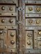 Amazing Antique Carved Door Full with Brass Suns