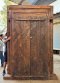 Antique Door Dark Wood Color with Brass Decor